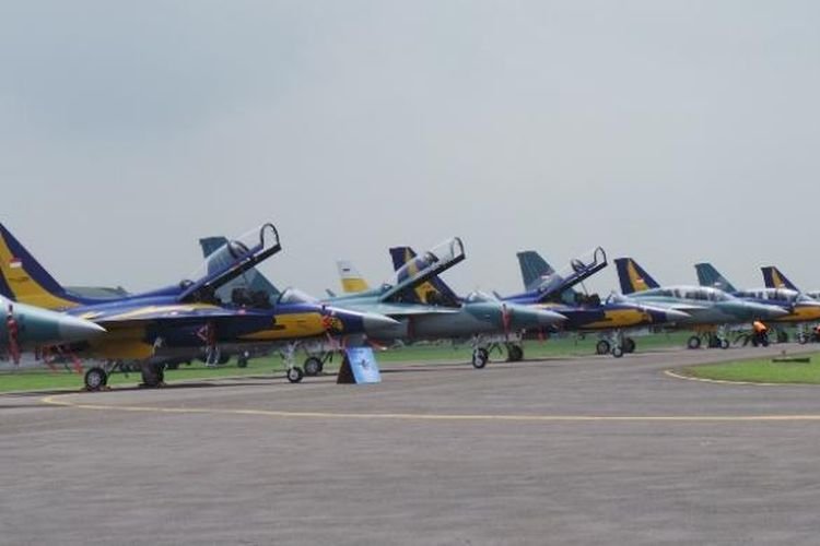 Pesawat Tempur TNI AU Tergelincir Dalam Latihan Terbang Di Lanud Madiun